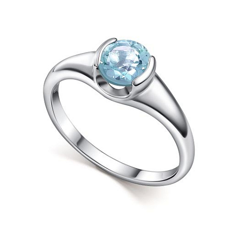 Кольцо из серебра с топазом
