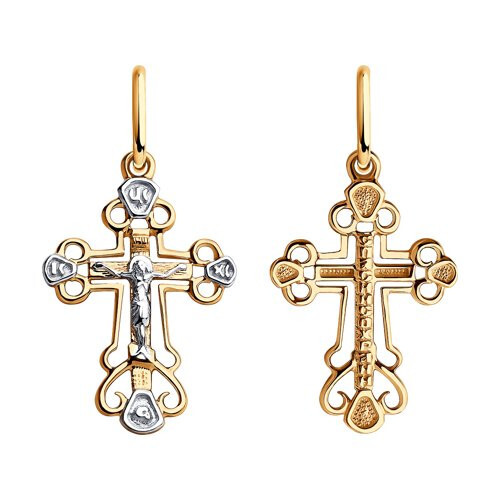 Крест из красного золота